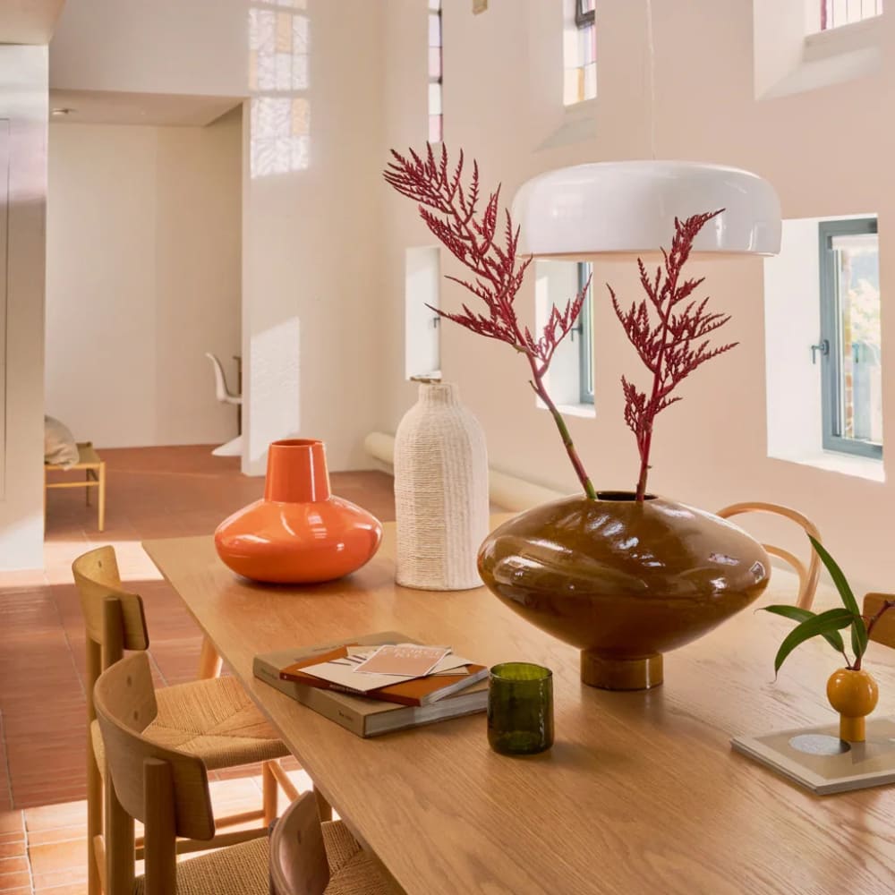 Vase aus Keramik weiß Ø 19 * 39 cm - Maisons Du Monde