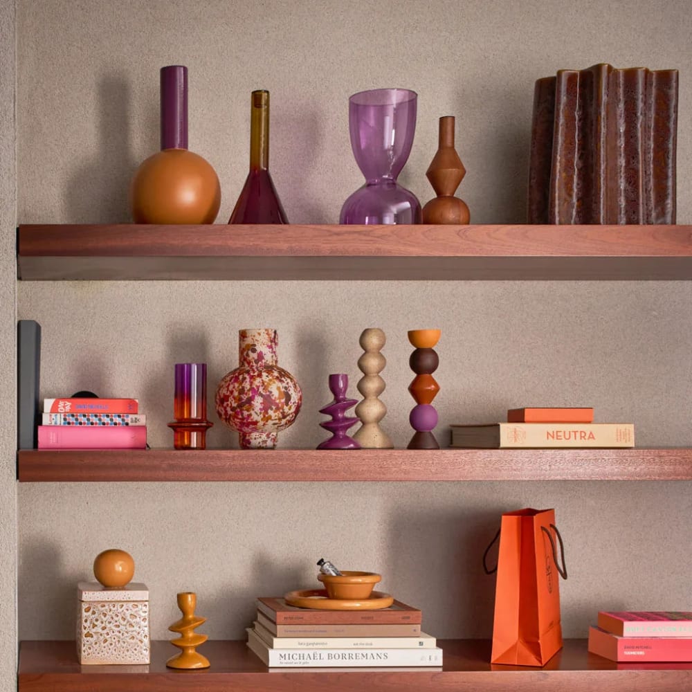 Vase aus Glas violett Ø 16 * 27 cm - Maisons Du Monde