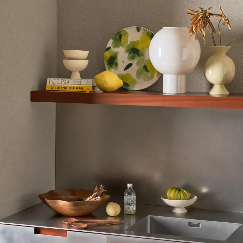 Vase aus Glas beige Ø 28 * 36 cm - Maisons Du Monde