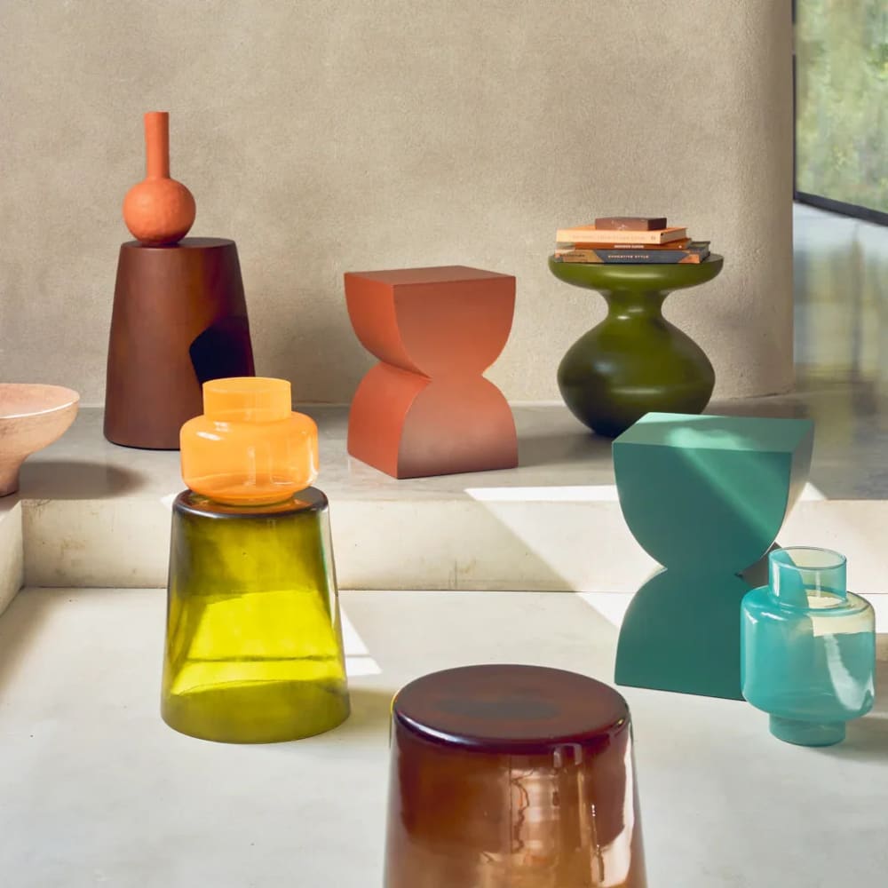 Vase aus Glas grün Ø 19 * 27  cm - Maisons Du Monde