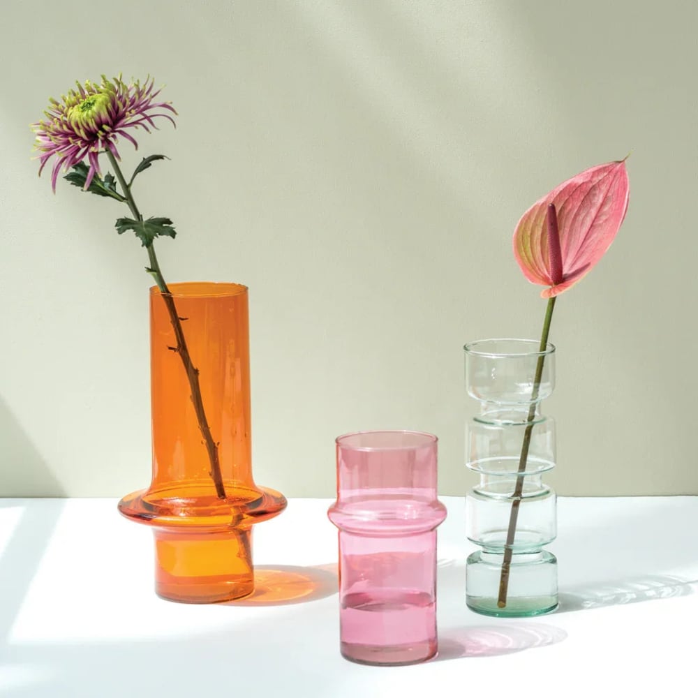 Vase aus Glas orange Ø17 * 31 cm - Maisons Du Monde