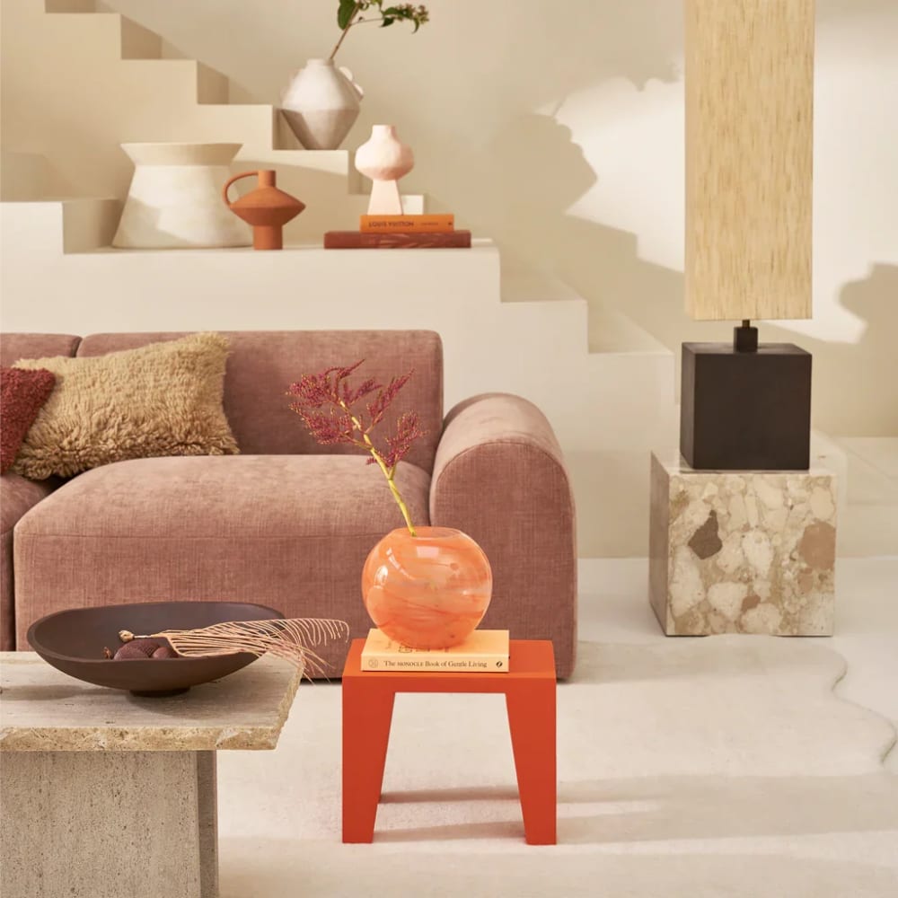 Vase aus Glas orange Ø 22 * 19 cm - Maisons Du Monde