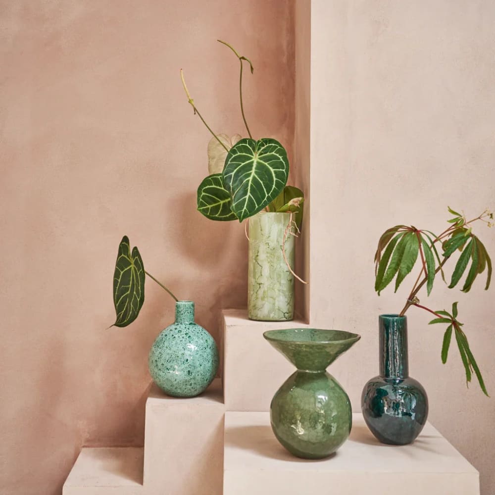 Vase aus Keramik grün Ø 21 * 25 cm - Maisons Du Monde