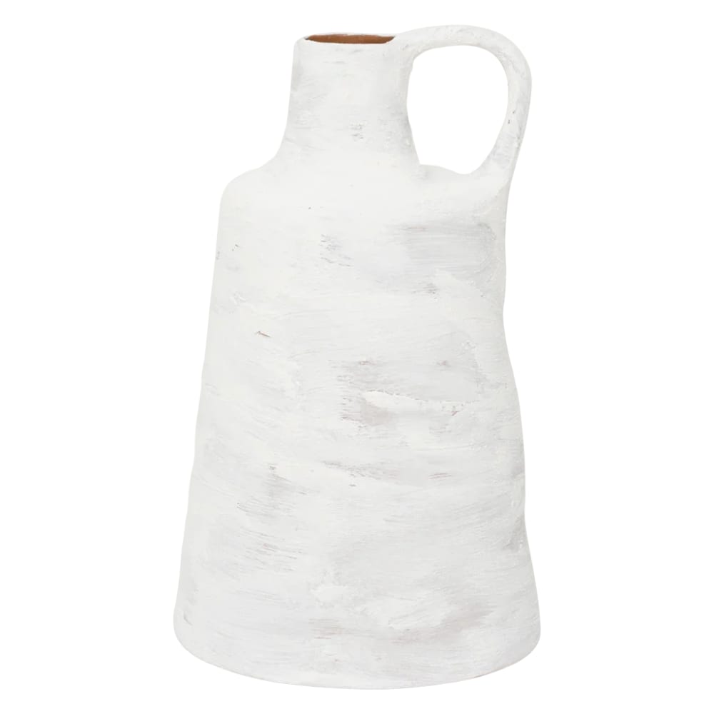 Vase en céramique blanche ø 23 * 38 cm