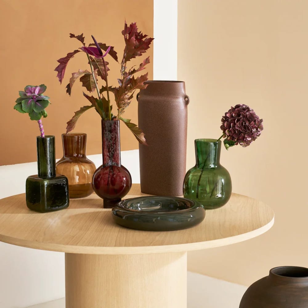 Vase aus Glas braun Ø 16 * 36.5  cm - Maisons Du Monde