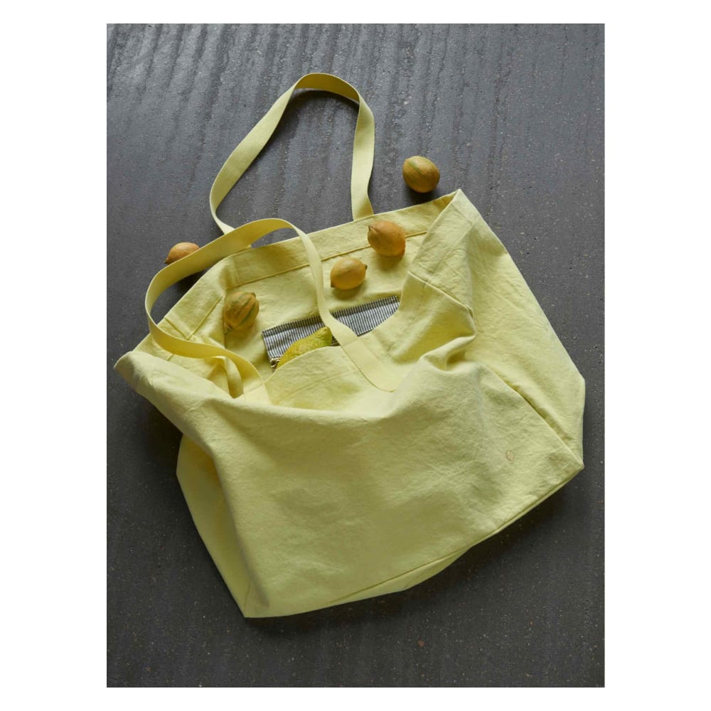 La Cerise sur le gâteau Shopper aus Baumwolle Sunshine 38x46x18 cm Gelb Baumwolle
