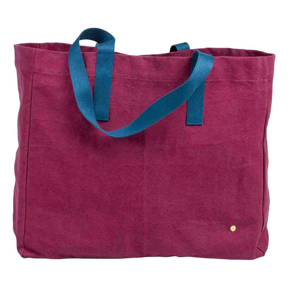 La Cerise sur le gâteau Shopper-Tasche aus Bio-Baumwolle bordeaux 38x46x18 cm Rot Baumwolle