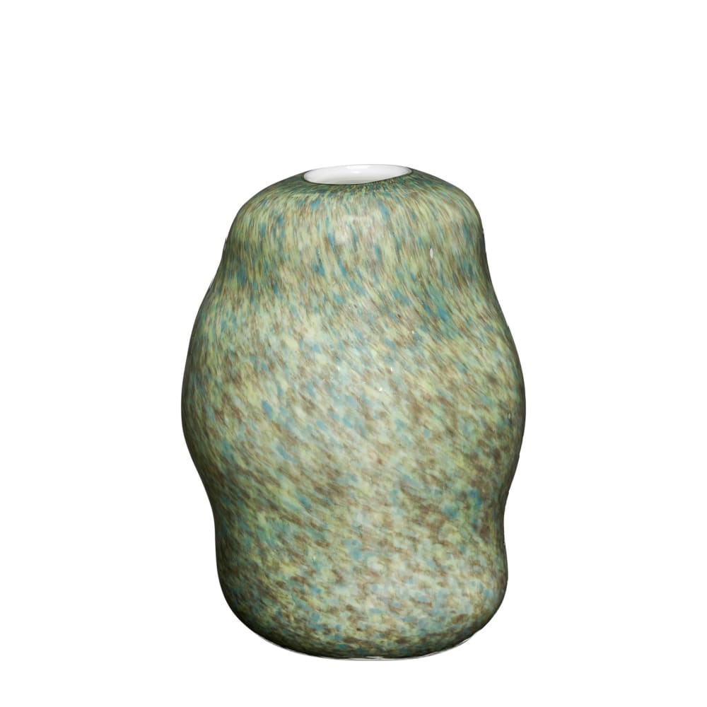 Hübsch Glasvase, grün - Glas