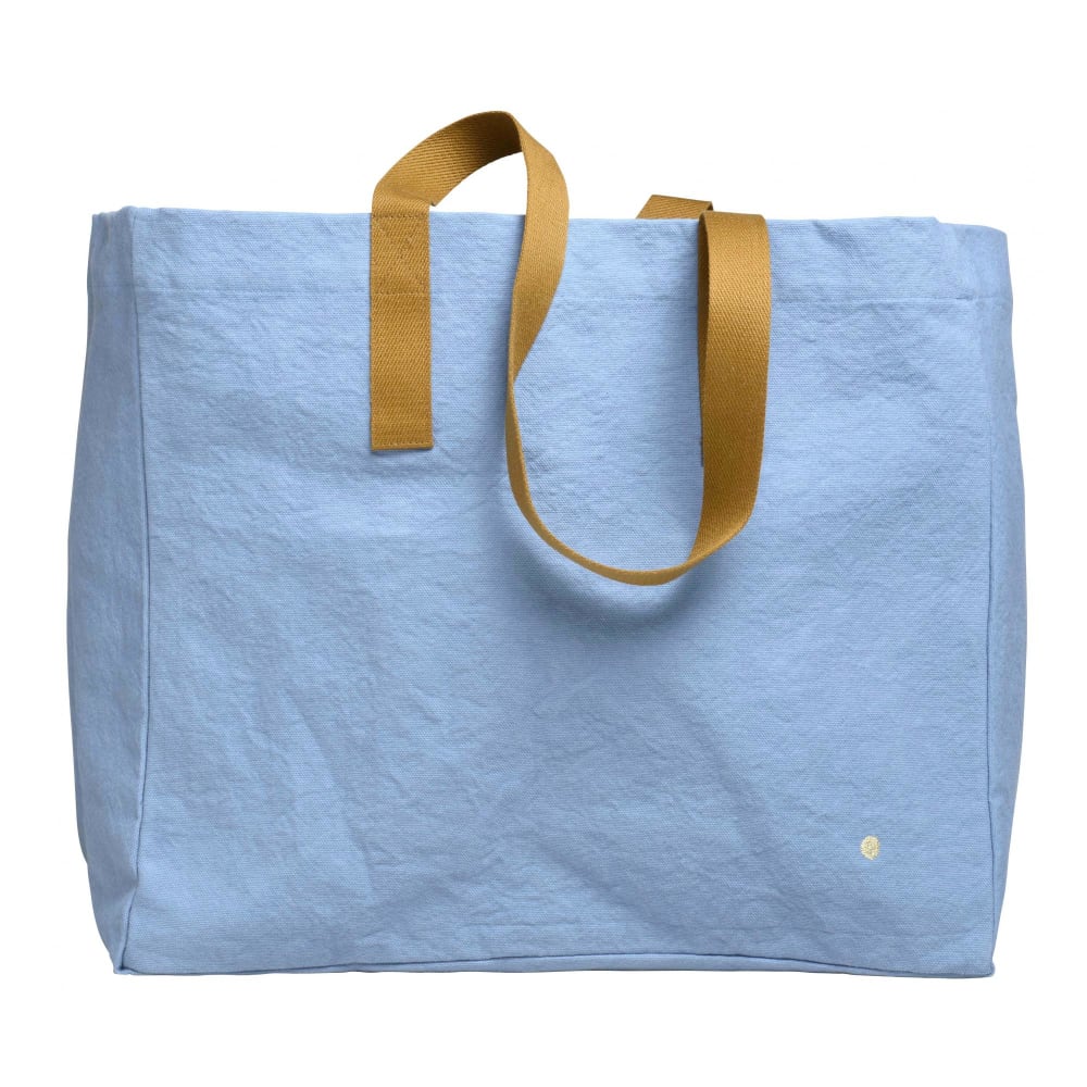 La Cerise sur le gâteau Shopper aus Bio-Baumwolle Bluetiful 38x46x18 cm Blau Baumwolle