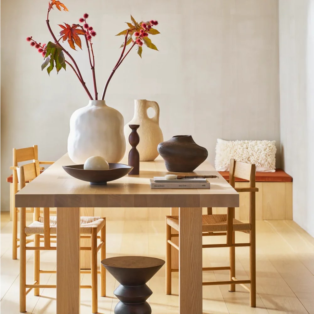 Vase en céramique beige ø 34 * 42 cm