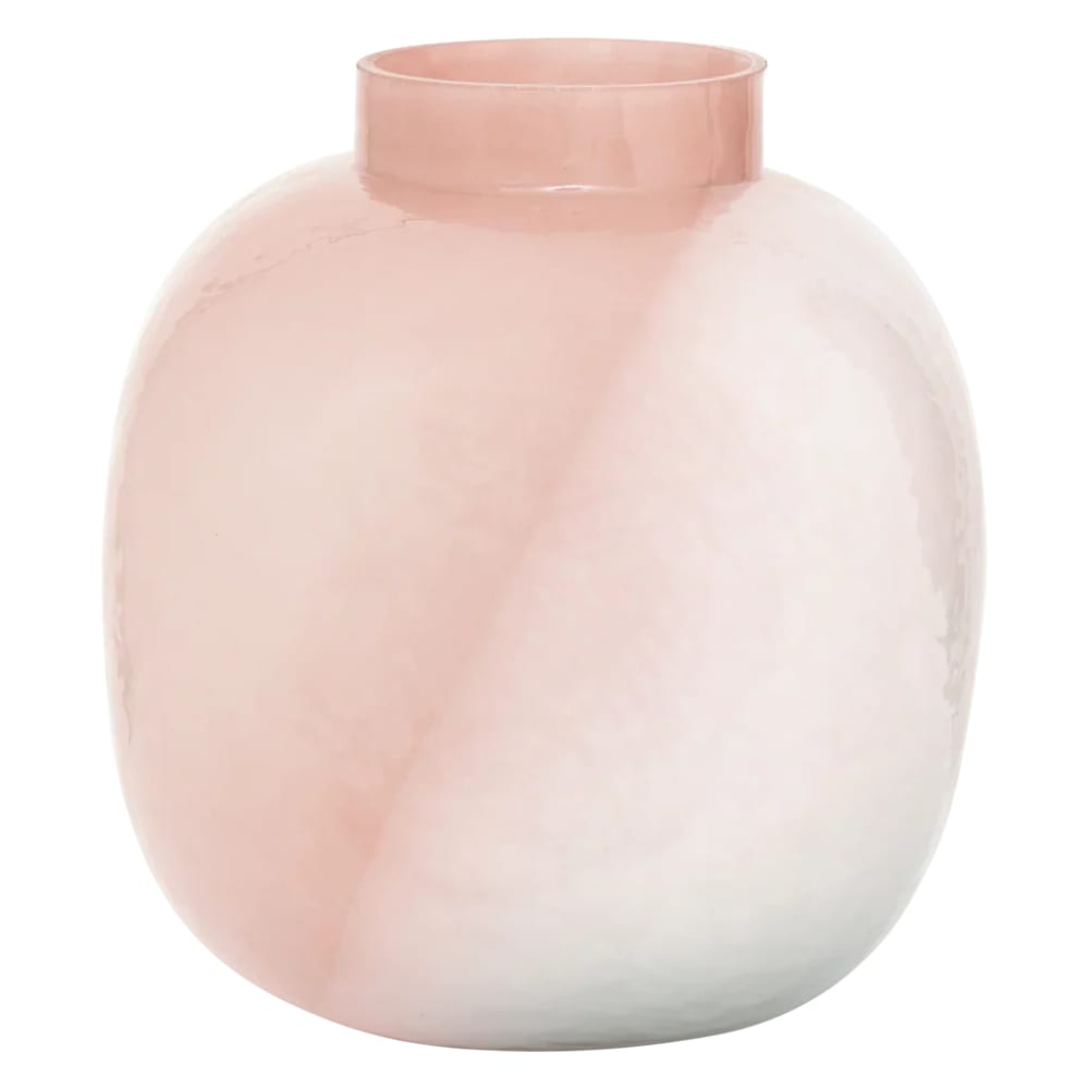 Urban Nature Culture Vase aus Glas rosa 19 * 19 * 20 cm - Glas
