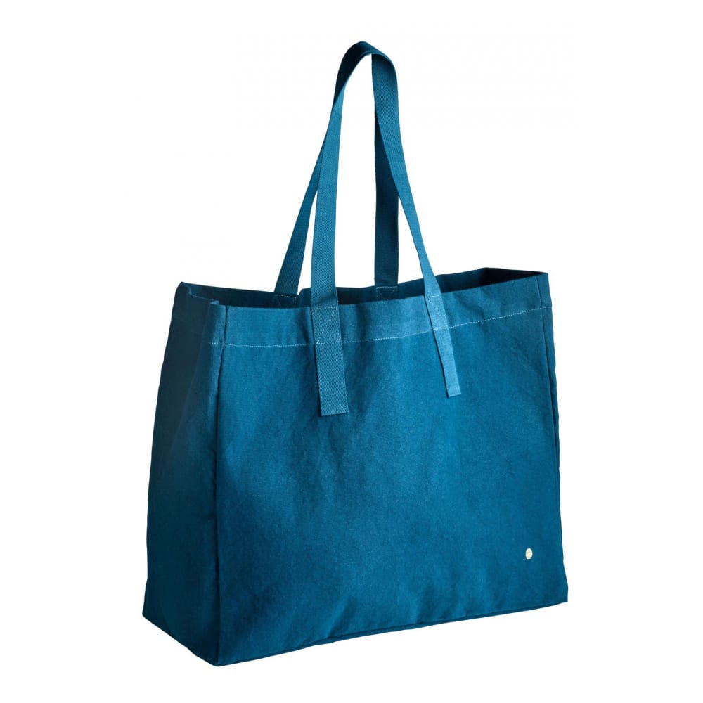 Shopper aus Bio-Baumwolle Gewittergrau 38x46x18 cm - Maisons Du