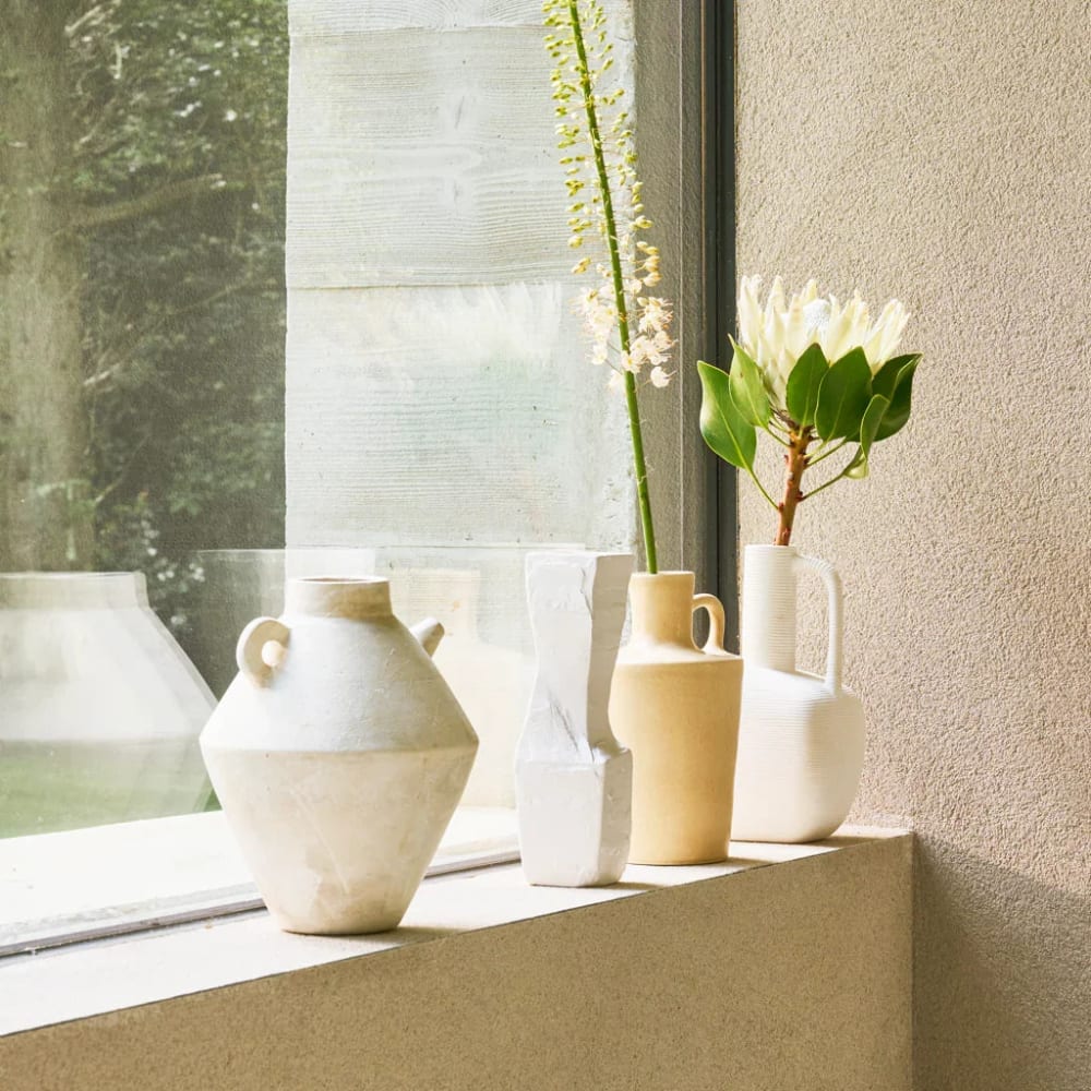Vase aus Terrakotta weiß Ø 22.4 * 28 cm - Maisons Du Monde