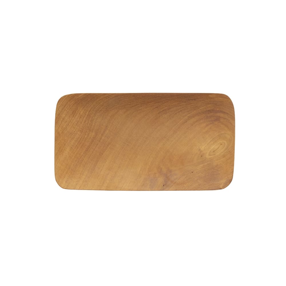 Plateau organique en racine de teck, 22 × 12 cm