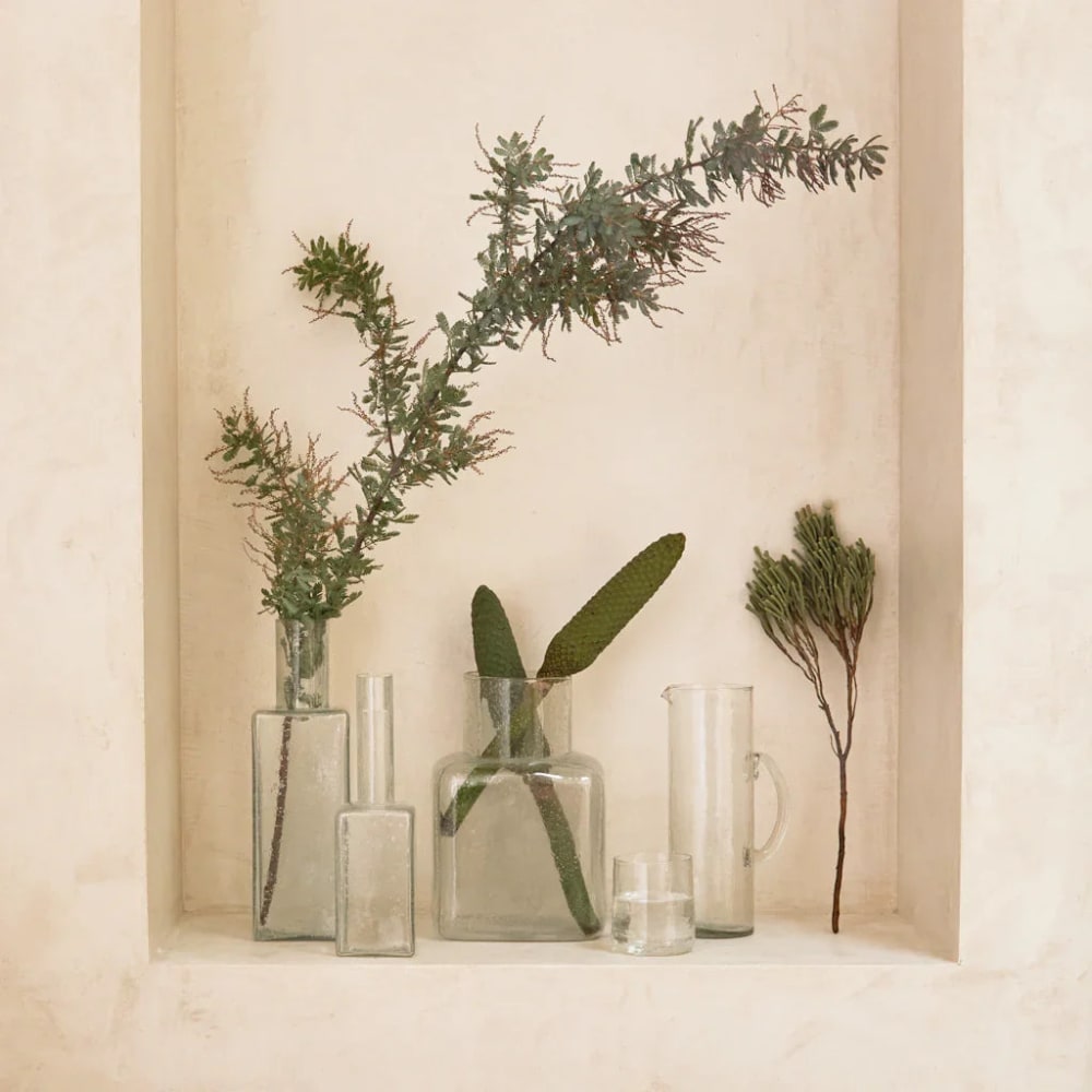 Vase aus Glas transparent 10.3 * 10.3 * 34 cm - Maisons Du Monde