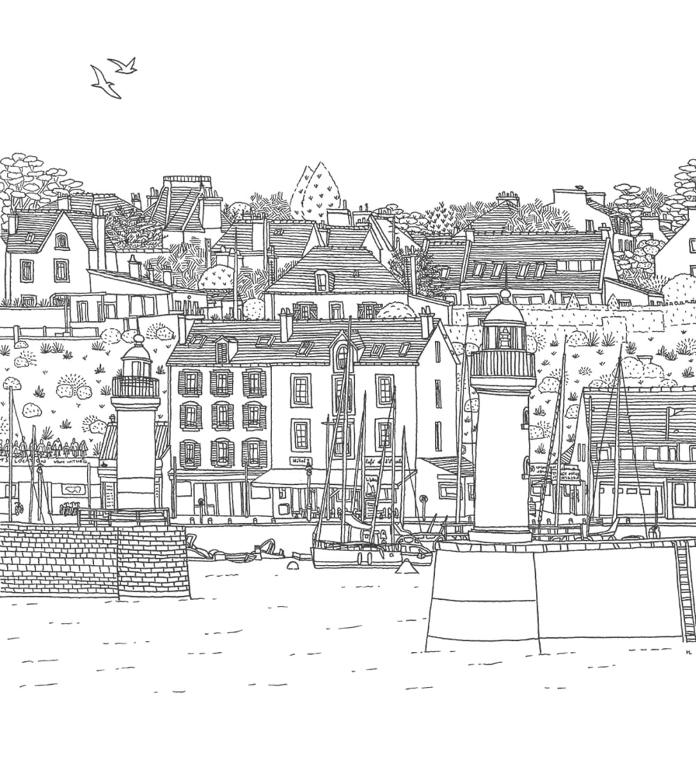 Papier peint île de groix, 225 x 250cm — vue 3