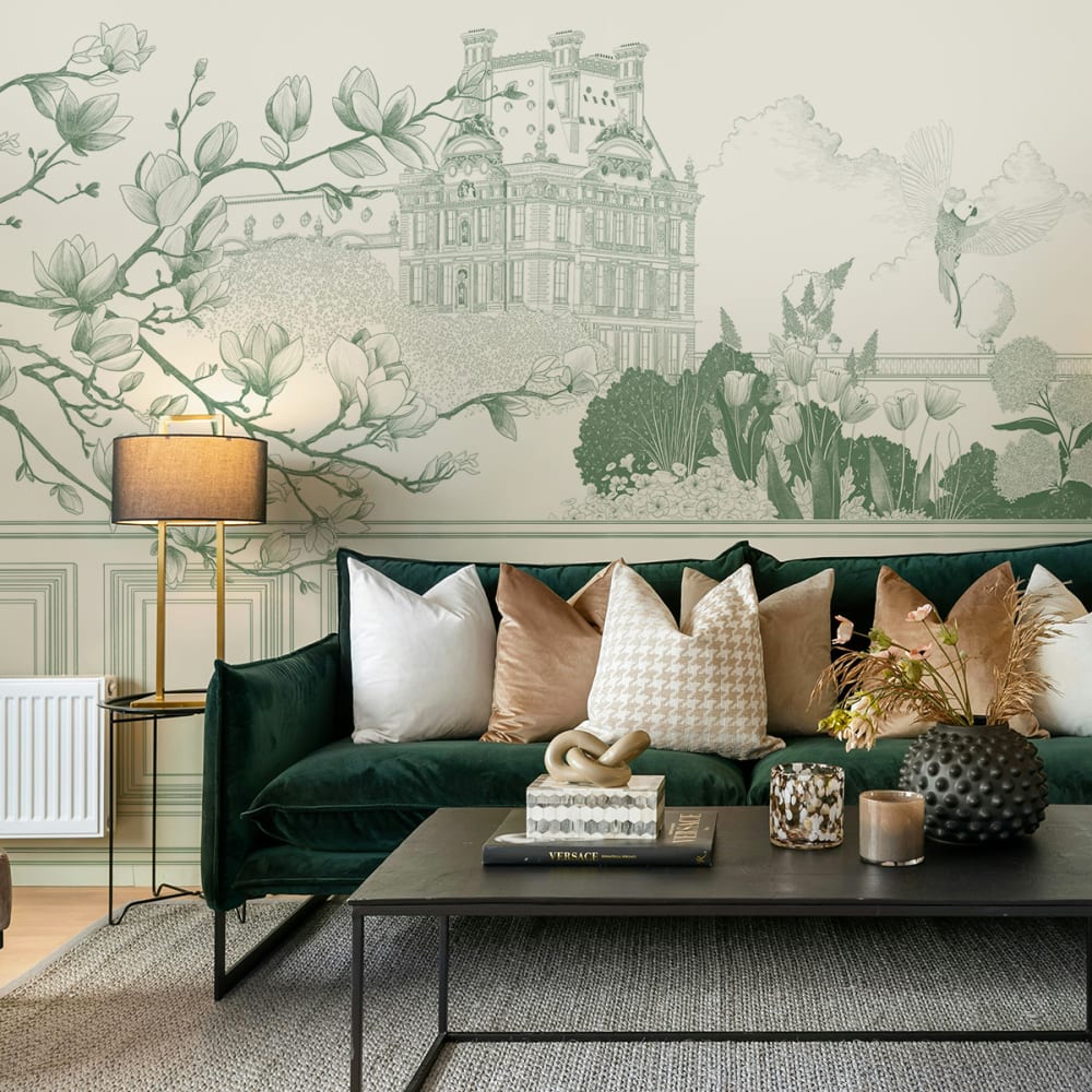 Papier peint jardin parisien