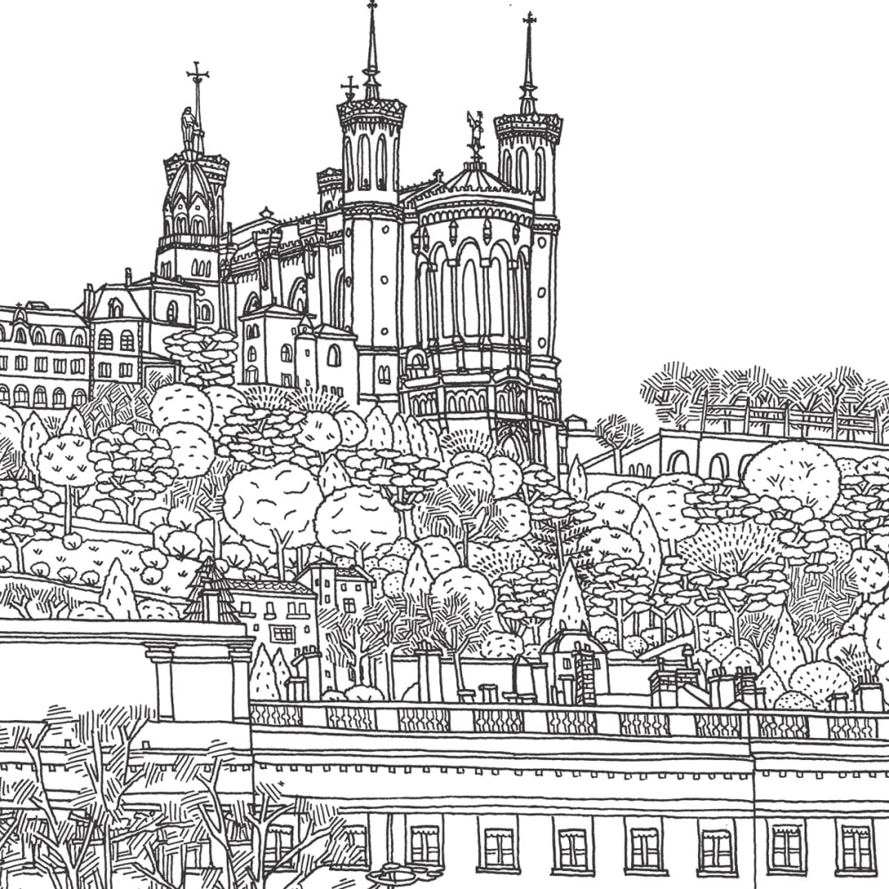 Papier peint lyon place bellecour, 225 x 250cm — vue 4