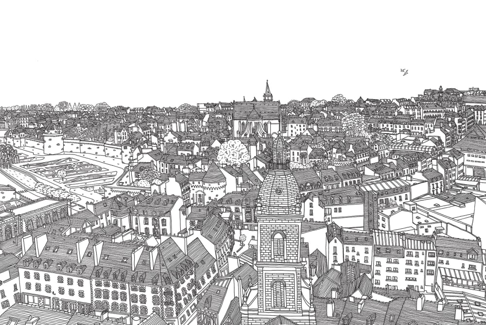 Papier peint vannes, 225 x 250cm — vue 3