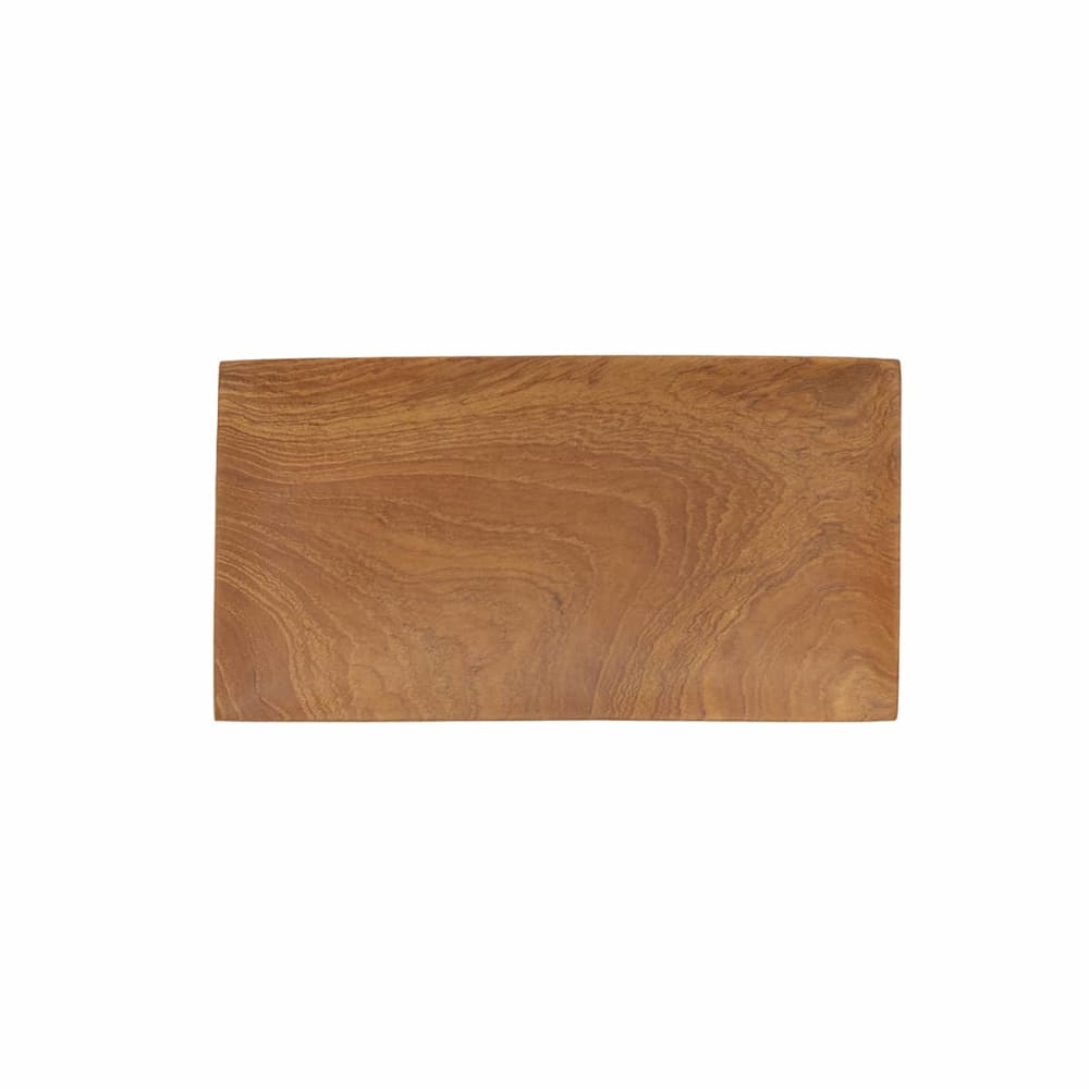 Plateau plat en teck recyclé s, 22 × 12 cm