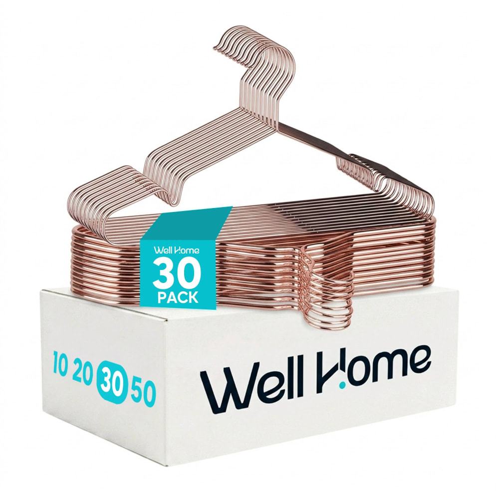 set de 30 perchas metalicas