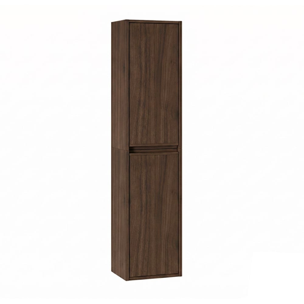 Petits meubles Wandschrank 2 Türen Schichtpressplatten Dunkles Holz Braun Spanplatte