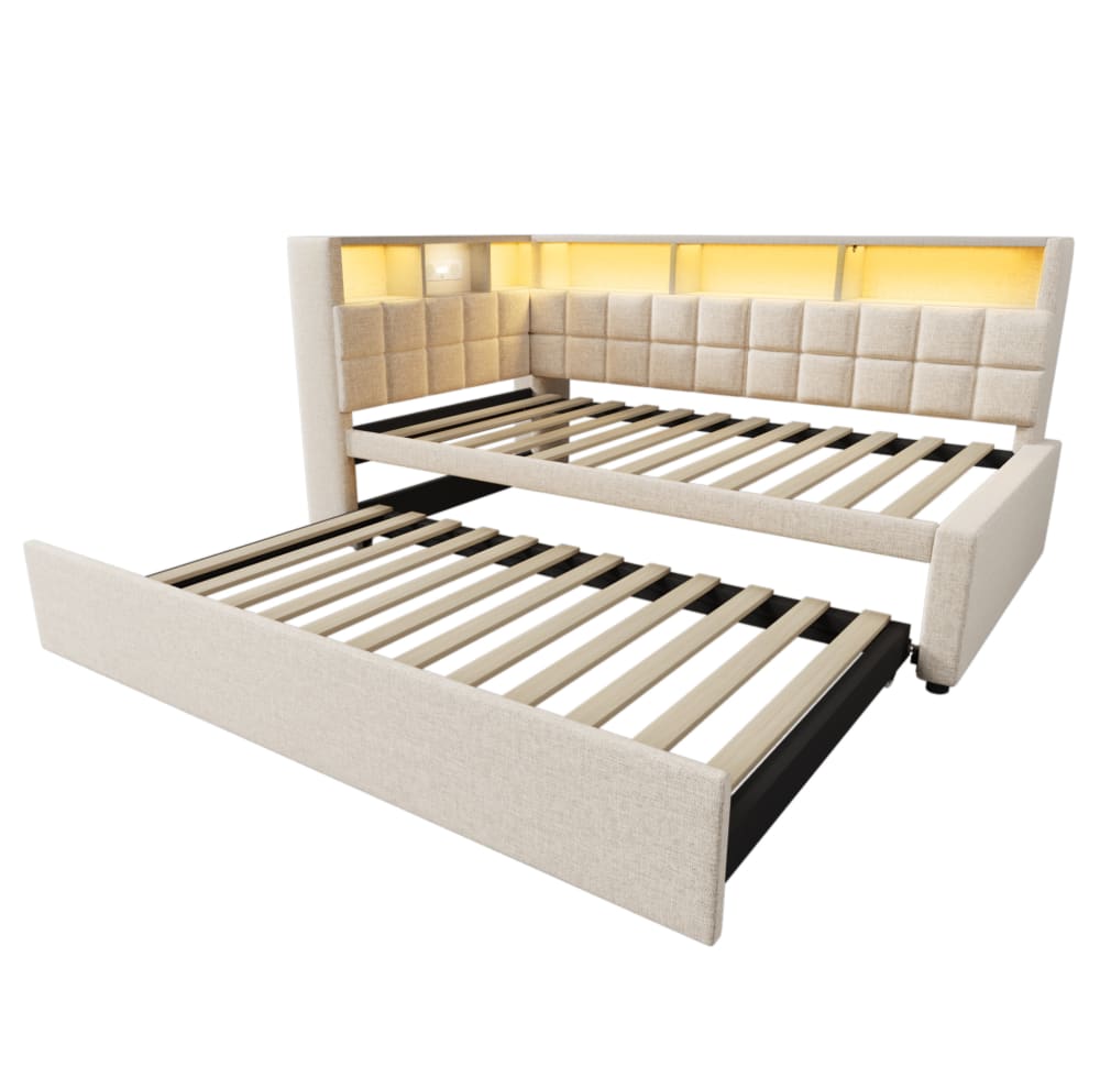 Lit banquette avec 1 - gigogne