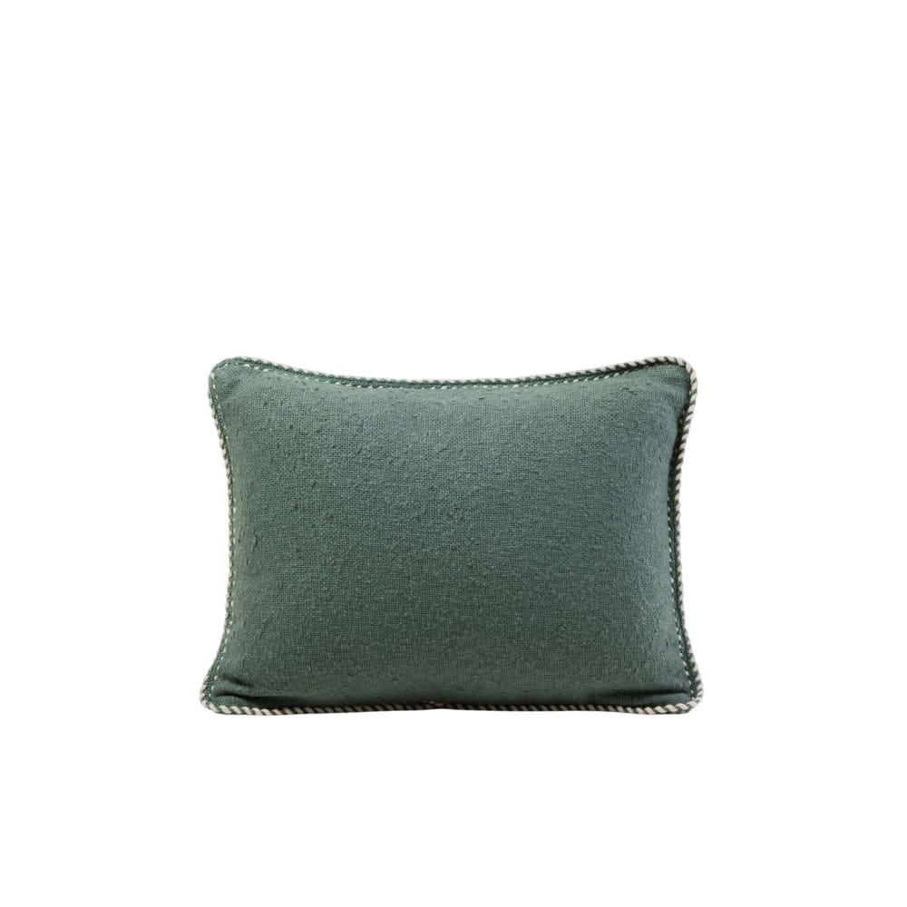 Housse de coussin en coton vert 30x40 cm Housse de coussin en coton vert 30x40 cm