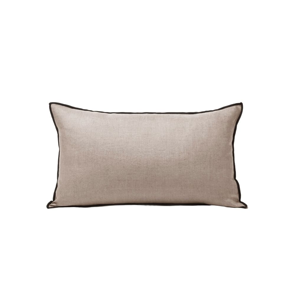 Housse de coussin en lin beige 28x47 cm Housse de coussin en lin beige 28x47 cm