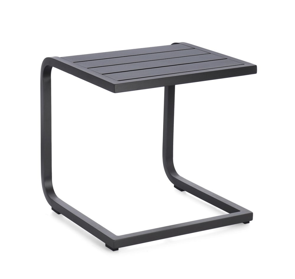 Table en aluminium 40x40x41 - gris