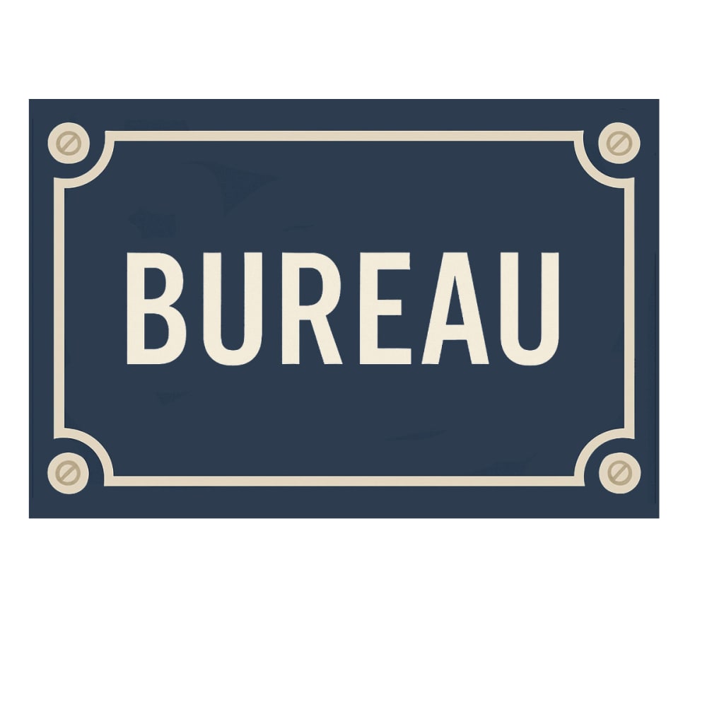 Plaque de porte en métal bureau Plaque de porte en métal bureau