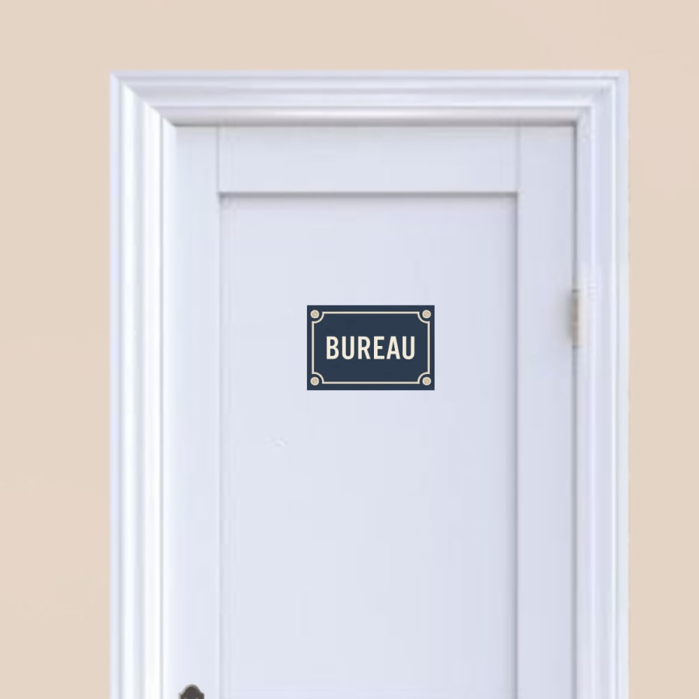 Plaque de porte en métal bureau — vue 3