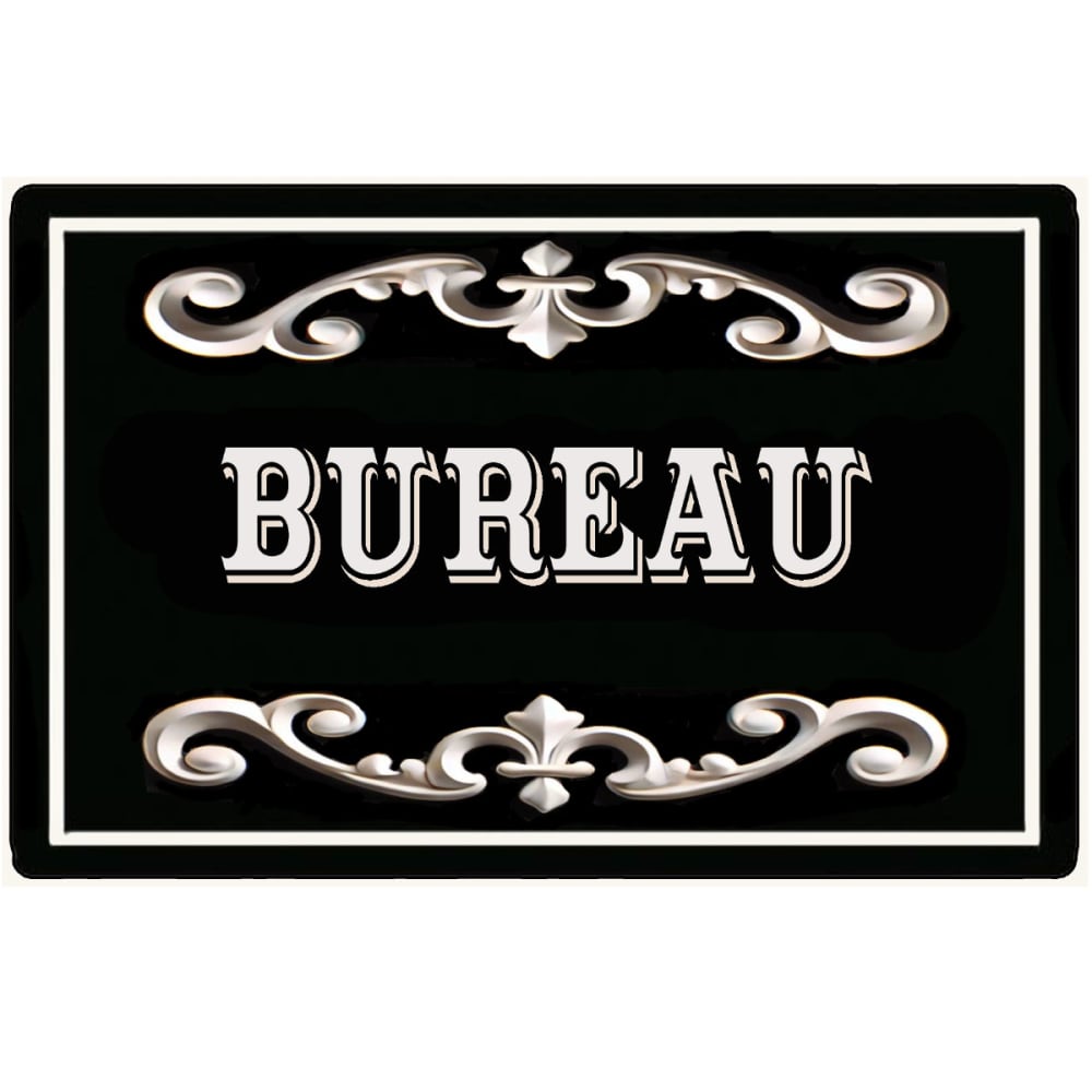 Plaque de porte en métal bureau Plaque de porte en métal bureau