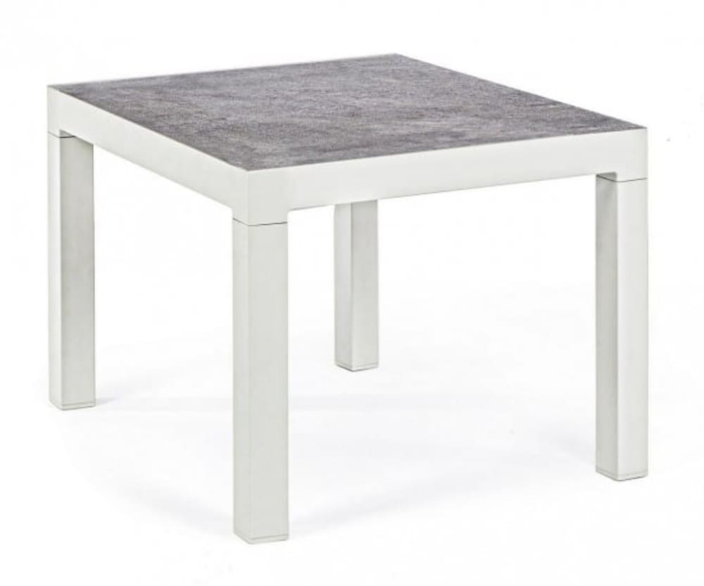 Table basse en aluminium - plateau