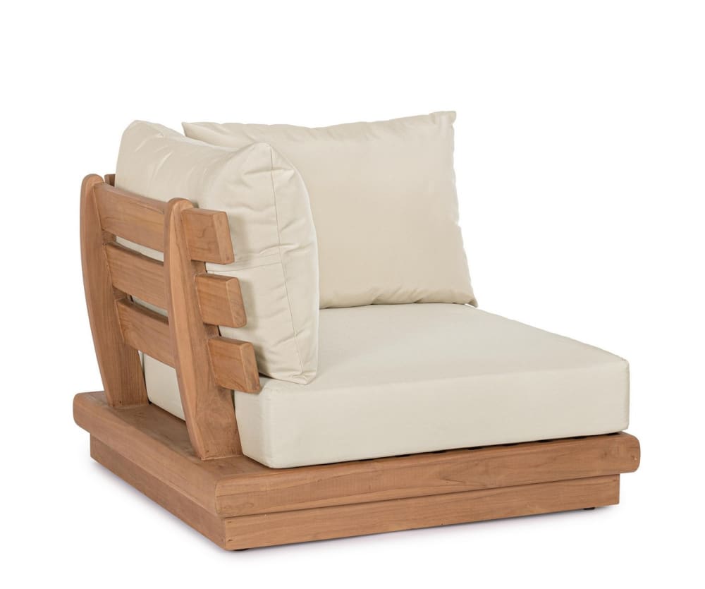 Fauteuil d'angle en teck
