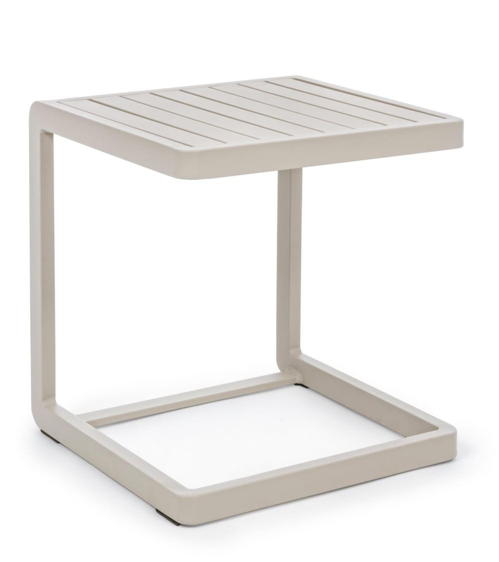 Table en aluminium beige