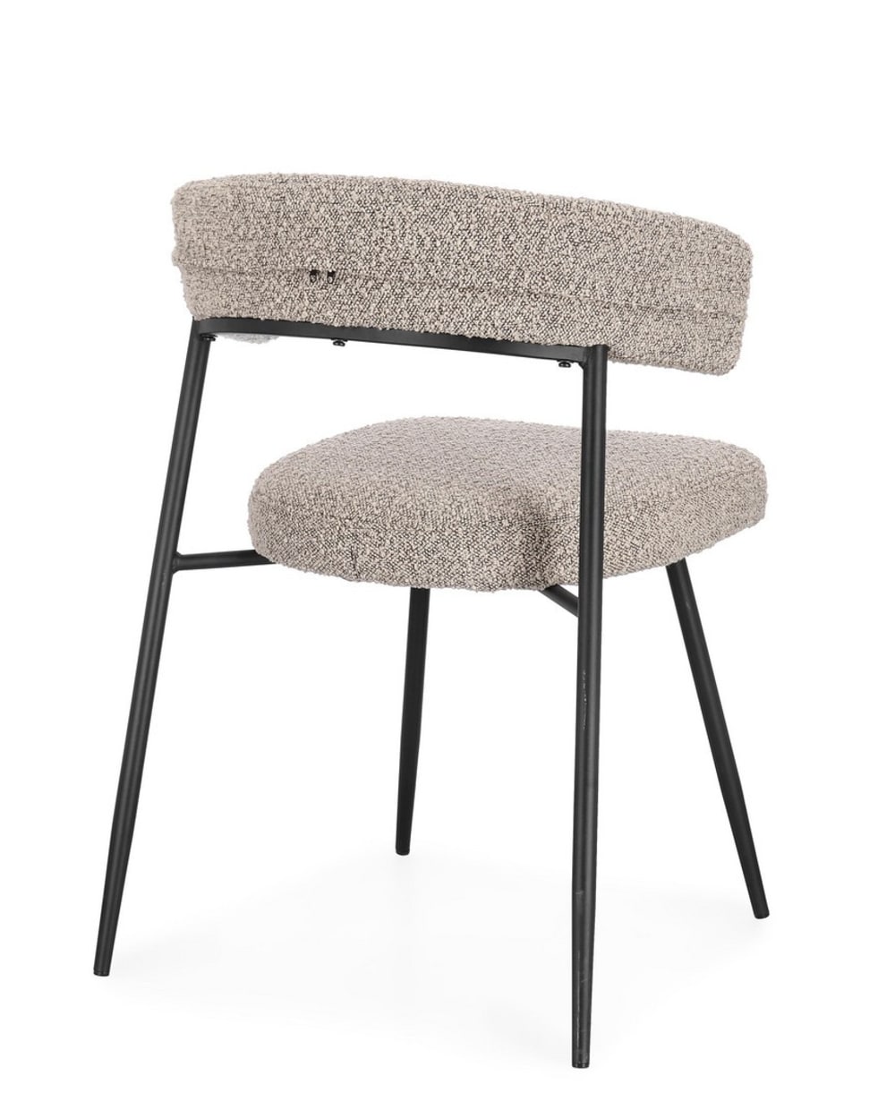 4er-Set Esszimmerstühle aus Kunstfaser, Grau - Maisons Du Monde