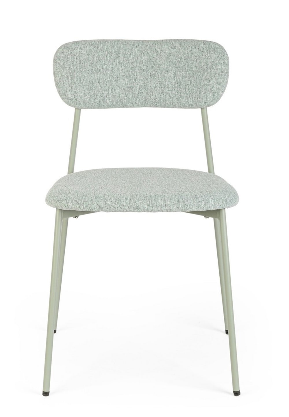 Ensemble de 4 chaises de salle à manger en fibres synthétiques, vertes