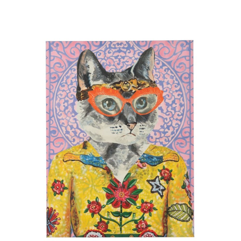 Décoration murale chat - toile
