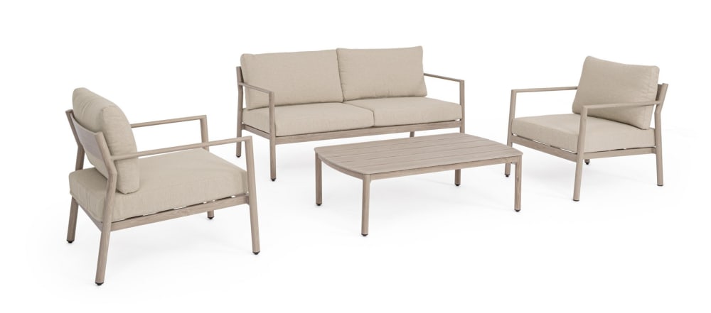 salon en aluminium,gris