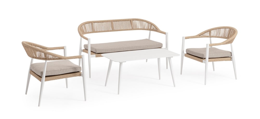 Ensemble de salon en - aluminium fibre