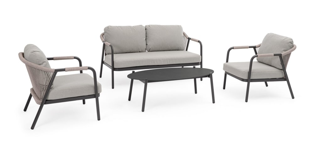 Salon en aluminium avec - corde