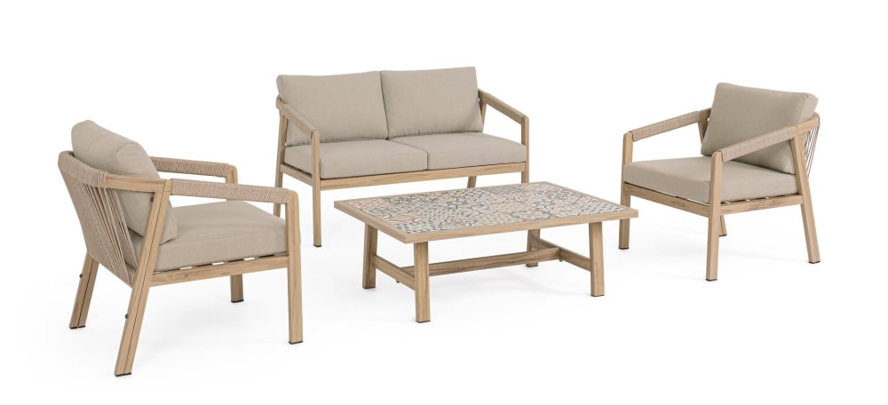 Salon en aluminium avec - corde