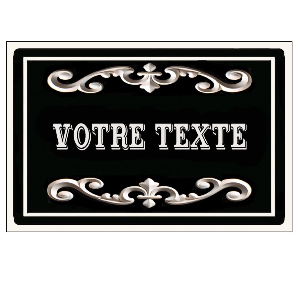 Plaque de porte en métal personnalisée