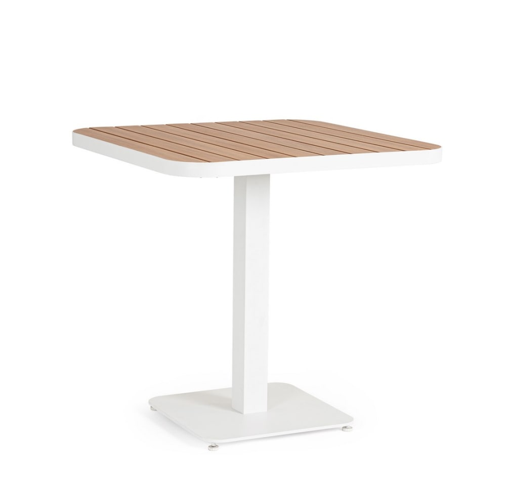 Table en aluminium avec - plateau