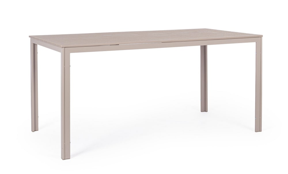 Table en acier avec plateau