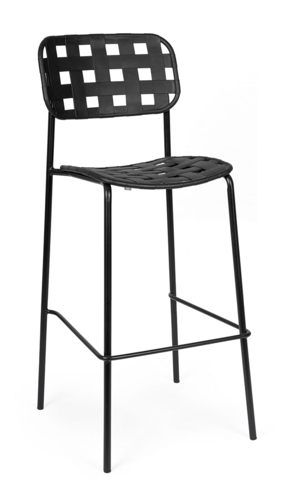 tabouret en acier noir