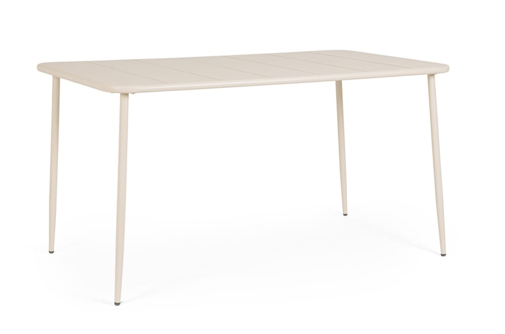 Table en acier 140x80 - champagne
