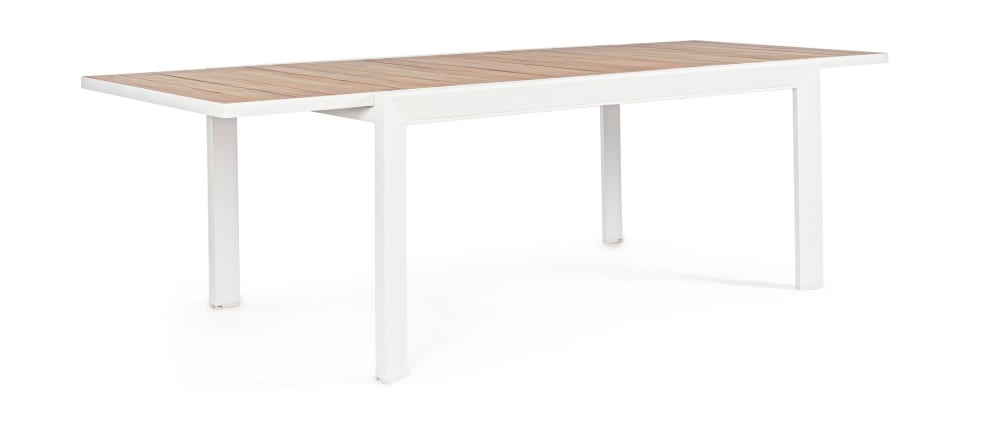 Table en aluminium avec - lattes