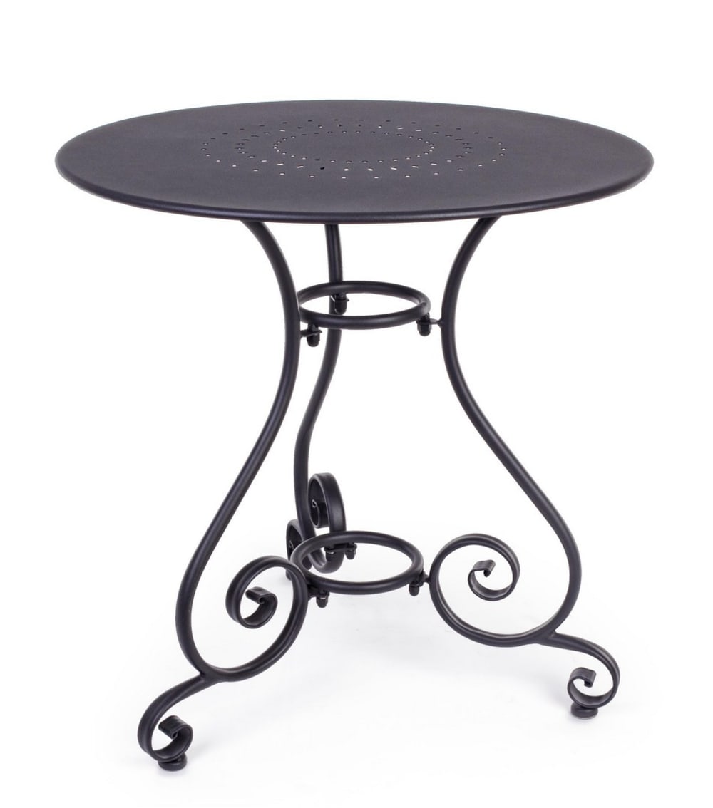 Table en acier anthracite